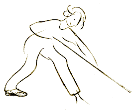 Sketch of Woman with Hoe or Rake