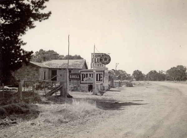 Erosion. Petrol Station and Roadside.