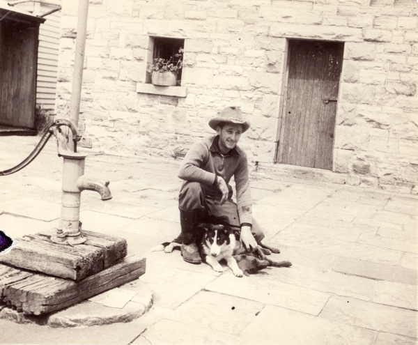 Man With Two Dogs 